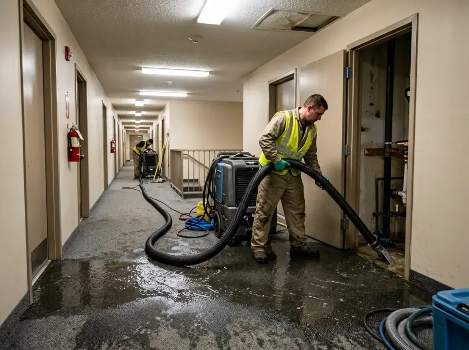 multi-unit-apartment-hallway-f-005 — frequently asked questions, Emergency Burst Pipe Water Extraction & Removal in Dalworth…